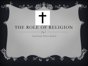 The Role Of Religion
