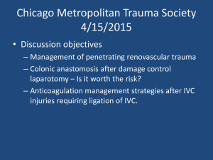 to review the presentation. - The Chicago Metropolitan Trauma Society
