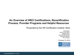 HR Certification Institute - Society for Human Resource Management