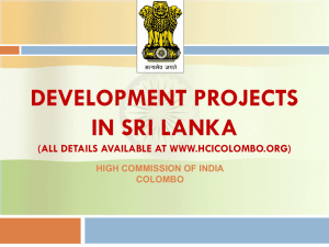 development projects in sri lanka - Consulate General of India, Jaffna