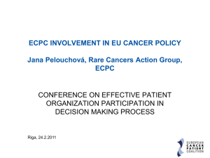 ECPC Rare Cancers Action Group