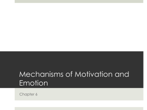 Mechanisms of Motivation and Emotion