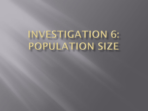 Investigation 6: Population Size