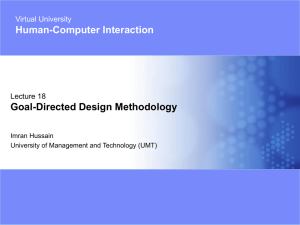 Goal-Directed Design Methodology