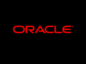 June 21st Oracle Presentation - Computational Information Systems