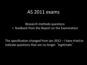 AS research methods (2011-2013)