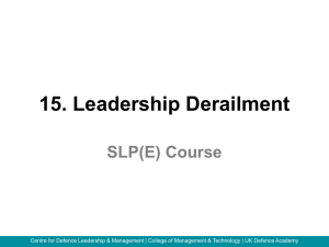 15 SLP(E) Georgia Leadership Derailment