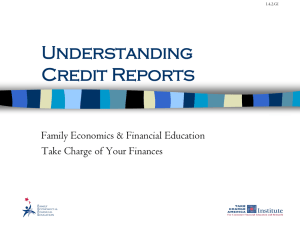 Credit Reports PPT