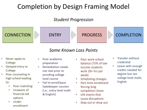 Completion by Design Pathways