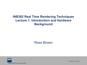 Lecture 1 - Introduction and Hardware Background