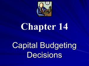 Capital Budgeting (Power Point Slides)