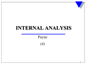 Internal Analysis