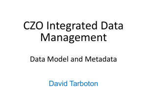 Data Model and Metadata