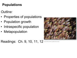 Lecture 6: Populations