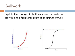 Chapter 9 Population Dynamics, Carrying Capacity, & Conservation