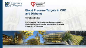 Blood Pressure Targets in CKD and Diabetes