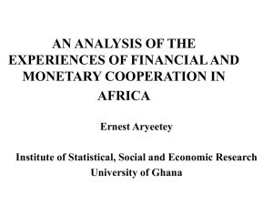 an analysis of the experiences of financial and monetary