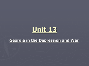 Unit 13 New Deal - Cherokee County Schools