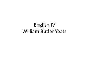 English IV William Butler Yeats
