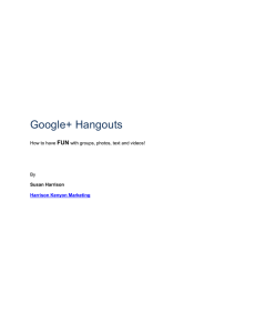 What is a Hangout - Harrison Kenyon Marketing