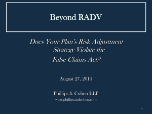 Medicare Advantage Risk Adjustment Fraud