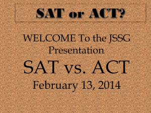 SAT vs. ACT