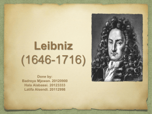 Group 4: Leibniz.