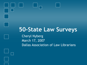 50-State Law Surveys