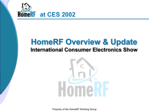 HomeRF Overview & Update