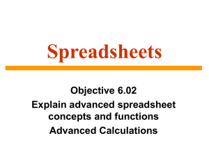 Slide Show Advanced Calculations