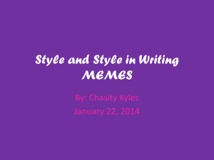 Style and Style in Writing