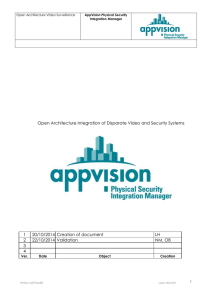 AppVision PSIM open architecture video and security integration