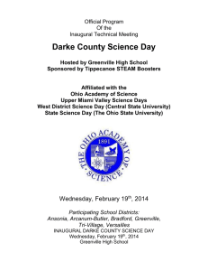 Darke County Science Day Official Program