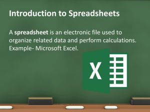 Exploring the Excel Window