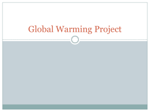 Global Warming Project