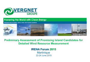 Preliminary Assessment of Promising Island Candidates for Detailed