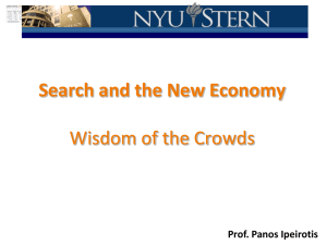Summary from last session - Search and the New Economy