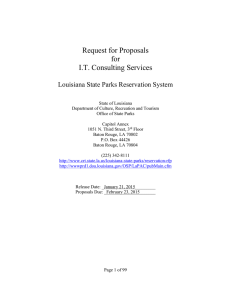 1. How to Submit the Proposal - Louisiana Department of Culture