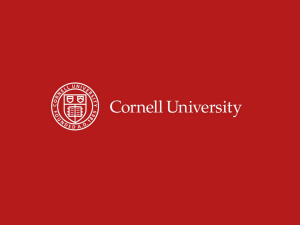 Cornell University Presentation