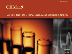 CHM119 - Faculty List