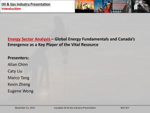 Oil & Gas Industry Presentation