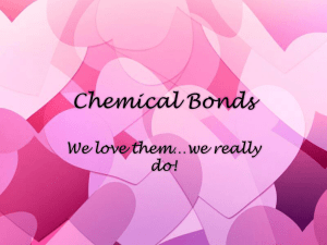 Chemical Bonds - Warren County Schools