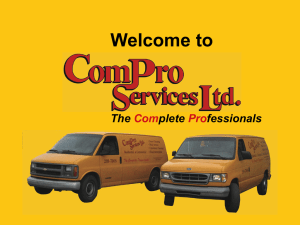 Compro's Upholstery Cleaning Service