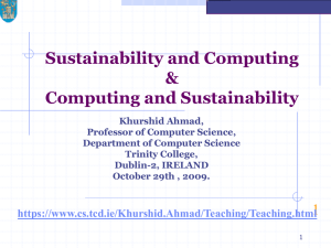 Sustainability_Engineering - School of Computer Science and