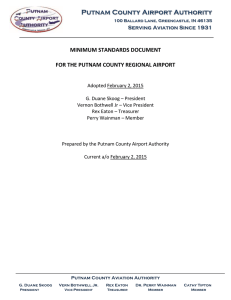 minimum standards document for the putnam county regional airport
