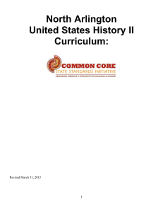 Social Studies-US History II - North Arlington School District