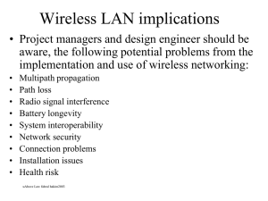 Wireless LAN benefits