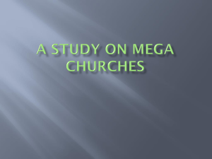 A Study on mega churches