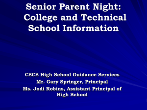 College Information - Coral Springs Charter School