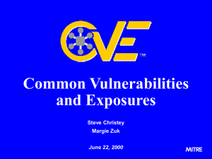 PowerPoint - Common Vulnerabilities and Exposures